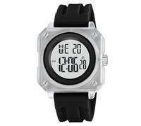 FANMIS Reloj deportivo digital cuadrado para hombre, resistente al agua | Esfera digital cuadrada con alarma, cuenta atrás, cronómetro y retroiluminación LED, además de resistencia al agua de 50 m