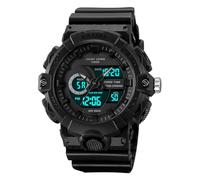 FANMIS Reloj digital analógico deportivo para hombre, multifunción, militar, impermeable, para hombre, LED, casual, cronómetro, alarma, reloj táctico del ejército, retroiluminación, alarma,