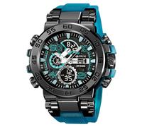 FANMIS Relojes deportivos militares para hombre, resistentes al agua, diseño de color, cara grande, digital, analógico, táctico, para exteriores, cronógrafo, hora dual, LED, alarma, cronómetro