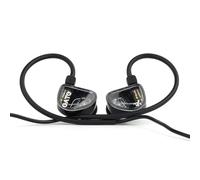 Fanmusic GATE - Auriculares in-ear con controlador dinámico y cable de 0,78 a 2 pines, color negro con micrófono