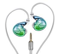 Fanmusic TRN - Auriculares de sirena dinámicos de 10 mm con cable de intercambio de 2 pines de 0,78 (verde, 4,4 mm)