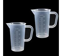 FANNAS 2 Piezas Vaso Medidor Plastico 100ML, Transparente Jarra Medidora Plastico Copa de Medición con Escala, Adecuado Para Mediciones en Laboratorios de Cocina