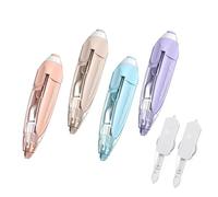 FANNAS 4 Piezas Cintas Correctoras Incluye 2 Núcleos Reemplazables 6m x 5mm Corrector Cinta Blanca Corrección Instantánea Cinta Correctiva para útiles Escolares Correction Tape para Estudiantes