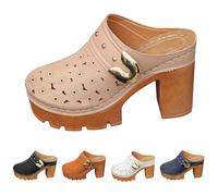 FannBiatty Genérico Sandalias Mujer Verano Plataforma Vestir Comodas Elegantes Sandalia Mule Tacon Bloque Cerradas Zapatos De Fiesta Baile Slides Tacon Moda Ortopedicas Sandalias Boda Hollow Out