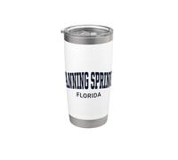 Fanning Springs Florida Vintage Vaso térmico de acero inoxidable de doble pared
