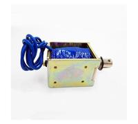 FANNIXI Electroimán Imán eléctrico solenoide Tipo Empuje y tracción DC12V/24V 50N TAU-1250T 1250 0-12 mm Electroimán solenoide Lineal de Marco Abierto(24V 1250T)