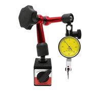 FANNIXI Indicador de Dial con Mango magnético, indicador de Calibre, Base de Soporte magnético, Herramientas de medición de micrómetro, indicador de Tipo Hora, Reloj comparador(0.8mm and Stand A)