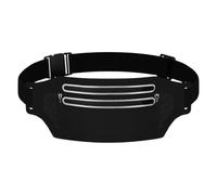 Fanny Fanny - Cinturón de Cintura para Bicicleta, protección Ideal, de Ciclismo con Rayas Reflectantes, de Almacenamiento de hidratación para Carreras, Ciclismo, senderos, maratones, Negro