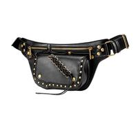 Fanny Pack - Dinchaakuarry Steampunk Sling Bolsa, Pack de Cinturón de Cintura Ajustable | Sopa de Moda de Viaje de Moda para Mujeres, Senderismo, Trabajo, Ciclismo, Vacaciones, Negro , Se référer au