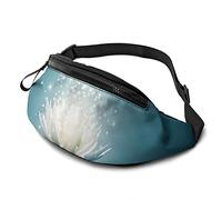 Fanny Pack para Hombres y Mujeres, Magic Lotus Flower Riñonera con cinturón Ajustable Sling Pocket Crossbody Shoulder Bag Chest Bag para Viajar Senderismo Ciclismo Correr