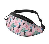 Fanny Pack para Mujeres Hombres Cute Sloth Tropical Rainforest Travel Riñonera Monedero Walking The Dog Phone Bag