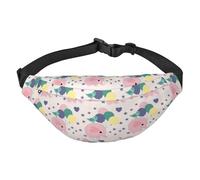Fanny Pack para Mujeres y Hombres, Lindos Elefantes, pequeño bebé Elefante, Bolso Cruzado Grande, riñonera para Entrenamiento, Senderismo, Correr, Viajes, Talla única