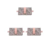 Fanny Pack - Riñonera de piel sintética con bolsillo para teléfono, color negro, Juego de 3 (textura de corteza), S, como se muestra en la