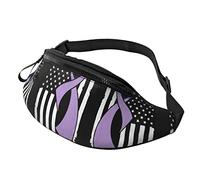 Fanny Pack - Riñonera multiusos con bandera de concienciación sobre el cáncer de lupus para hombres y mujeres, Black, Talla única, Riñoneras