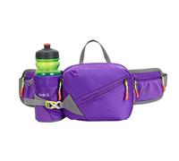Fanny Pack with Water Bottle Holder, Running Phone Belt, Hydration Waist Bag, Durable Outdoor Gear, Reliable Fitness Supply for Women Men Hikers Campers Fishermen Bikers Travelers Daily, morado