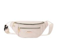 Fanny Packs for Mujeres Hombres cinturón Bolsa Cintura Ligero Crossbody Bolsas vago for Correr Senderismo Viajes Entrenamiento(White)