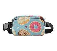 Fanny Packs - Riñonera impermeable para mujer, diseño de dona dulce, azul, 8 x 5.3 x 2.3 pulgadas, divertido y lindo azul, 8 x 5.3 x 2.3 pulgadas, lindo y divertido, Sweet Donut Blue, 8 x 5.3 x 2.3