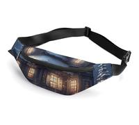 Fanny Packs Snow House - Bolsa cruzada con estampado de casa de nieve para todas partes, bolsa cruzada con cinturón pequeña, estilo 36 x 15 cm, riñoneras, Estilo:, 36*15cm, Riñoneras