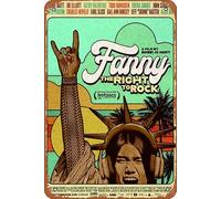 Fanny: The Right to Rock - Cartel de metal para decoración de pared, 20,3 x 30,5 cm