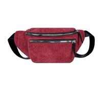 Fannys Pack Everywhere - Riñonera con cremallera para mujer, a la moda, riñoneras, bolsas cruzadas con correas ajustables, bolsa cruzada con eslingas, bolsos de pecho para mujer, Red, Mass Beauty