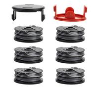 FanPaYY Bobina de hilo F016800351 para Bosch Advancedgrasscut36 ART 24 ART 24 + ART 27 ART 27 ART 27+ ART 30 ART 30 + ART 30-36 LI Longitud 6 m Diámetro de rosca 1,6 mm, 6 bobinas + 2 tapas