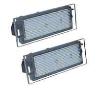 FanPaYY Luz de matrícula Lámparas de matrícula sin errores para Twingo Clio Megane Lagane