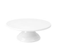 fanquare Bandejas de Tartas de Porcelana, Plato Redondo Blanco para Tarta, Soporte de Pasteles Vintage(26 cm)