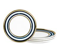 fanquare Juego de 4 platos pequeños, plato de cerámica de 20 cm con borde, moderna vajilla para restaurantes, apta para microondas y lavavajillas