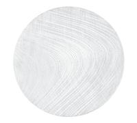 fanquare Salvamanteles de PVC Juego de 6, Salvamanteles Redondos de Vinilo prensado Tejido de Alambre de Plata Lavable Resistente al Calor Salvamanteles Fiesta Navidad Mesa de Comedor,Plata
