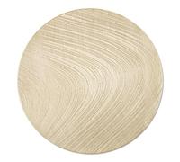 fanquare Salvamanteles Juego de 6, Salvamanteles Redondos de Vinilo Prensado Dorado, Lavables y Resistentes al Calor para Fiestas, Navidad, Mesa de Comedor,Dorado
