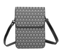 Fans de Art Deco, bandolera blanca, bandolera para teléfono móvil, monedero para mujer, bandolera pequeña de Pu, monedero, bolso de hombro