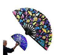 Fans de baile para mujeres, Light -Up Fan - Klack Fan Lights On Rattling | Accesorios chinos/japoneses, propuestas de para enfriamiento, baile, gran decoración de fanáticos de las manos plegabl