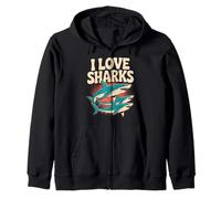 Fans de I Love Sharks Ocean Predator Sudadera con Capucha