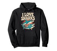 Fans de I Love Sharks Ocean Predator Sudadera con Capucha