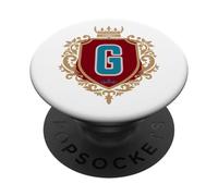 Fans de Medallion G Blue Letters Genovia PopSockets PopGrip Adhesivo