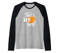 Fans de That's My Boy Basketball America USA Camiseta Manga Raglan