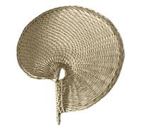 Fans Raffia - Fan Da 36 Cm Di Matrimoni Portatili Con Design Intrecciato | Ventola Di Raffreddamento In Bambù Di Palma Naturale | Favore Della Paglia Decorativa | Accessorio Per Feste Fatti A Mano Per