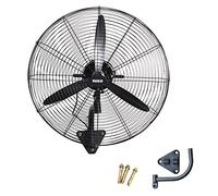 Fans Ventilador de Pared Industrial Grande Ventiladores Eléctricos de Alta Potencia Comerciales para Almacenes Garajes Tiendas Taller de Fábrica Negro