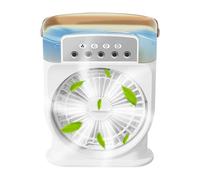 Fans with Mist, Personal Cooling Misters, 5-Hole Nozzle Air Cooler, 600ml Water Tank Capacity, Portable Rechargeable Design, Ideal for Beach Outings Yoga Bedroom Kitchen Meditation