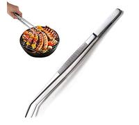 FANSH Pinzas de Codo de Barbacoa de Acero Inoxidable 304 de 30 cm de Largo, Pinzas de Cocina Profesionales Pinzas de Comida de Mango Largo, alicates de Barbacoa multifunción