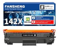 FANSHENG 142X 1420X 【con Chip】 Cartucho de tóner W142X W1420X Compatible con H P para impresoras LaserJet MFP M140w M110w M139w / MFP M110 M139 M140 2000 páginas 142A 1420A W1420A W142A (1 Negro)