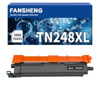 FANSHENG TN248XL TN-248XL Cartucho de Tóner Compatible con Brother TN248 para MFC-L3760CDW L8390CDW L3740CDWE, DCP-L3520CDWE L3520CDW L3560CDW, MFC-L3740CDWE MFC-L3760CDW Impresora 3000 páginas(negro)