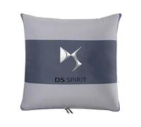 FANSHIDAN Cojín Manta Transformable Auto para DS 7 Crossback 2017 2018 2019 2020 2021 2022, Manta y Almohada de Viaje, 2 en 1, Funda de Cojín, Manta de Viaje 2 En, Cojín de Viaje,Grey