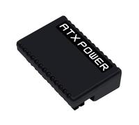 FANSHINUO Adaptador de corriente de 90 grados de 24 pines hembra a macho de 24 pines para placa base 24P para gestión de cables de placa base de ordenador de escritorio