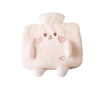 FANSHINUO Bolsa de agua caliente de PVC a prueba de fugas con doble bolsillo de mano de dibujos animados para el hogar, oficina, viajes, invierno, calor de las manos