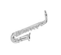 FANSHINUO Broche de solapa vintage para mujer con saxofón, broche francés, elegante collar, as the pic show, Zinc