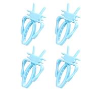 FANSHINUO Clips para comedero de pájaros para jaula, frutas, verduras, aperitivos y juegos, 4 unidades, fácil de limpiar