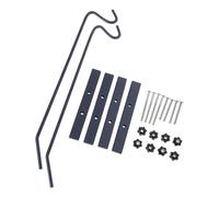 FANSHINUO Colgador giratorio de 360 grados para plantas, a prueba de óxido, para barandillas de balcones, comederos de pájaros al aire libre, gancho negro para decoración al aire libre