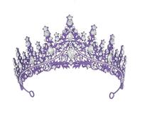 FANSHINUO Elegantes coronas de diamantes de imitación para mujer, diadema para eventos de graduación, tocados para bodas, cumpleaños y ocasiones especiales, as the pic show, Aleación de zinc