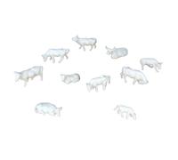 FANSHINUO Granja en miniatura con resinas a escala 1/87, figuras de escena fáciles de pintar y montar, modelo de paisajes
